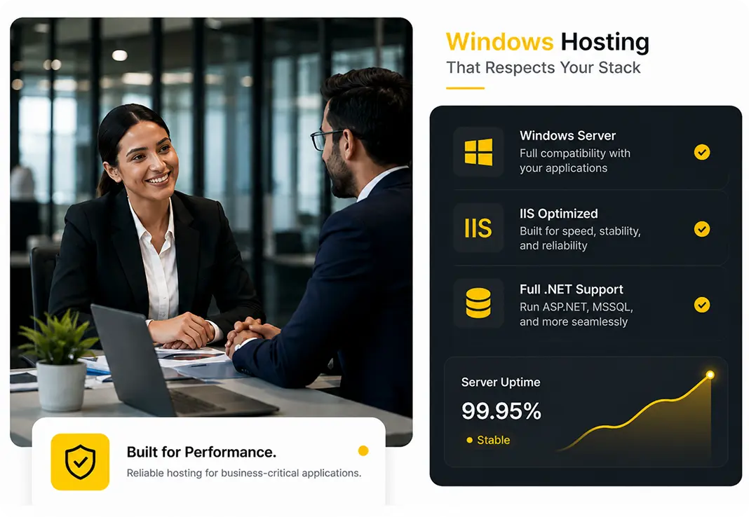 windows hosting that respects your sta